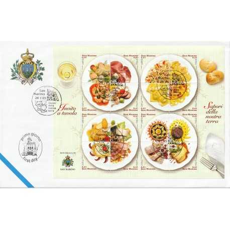 2003 FDC LIBERTAS A.A.S.F.N. SAN MARINO SAPORI DELLA NOSTRA TERRA MF81571