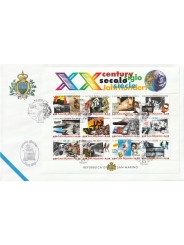 2000 FDC LIBERTAS A.A.S.F.N. SAN MARINO IL XX SECOLO BF MF81574