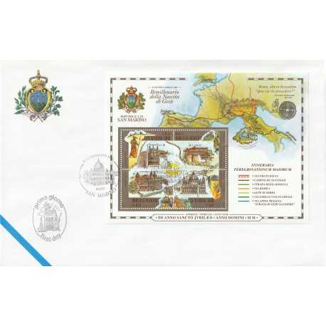 2000 FDC LIBERTAS A.A.S.F.N. SAN MARINO IL GIUBILEO BF MF81575