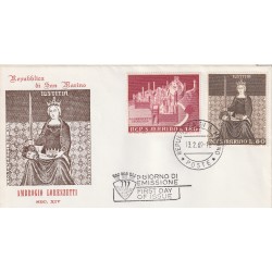 1969 FDC TRE STELLE SAN MARINO LORENZETTI MF81592