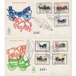 1969 FDC VENETIA SAN MARINO 110-1-2/SM SERIE CARROZZE MF81593
