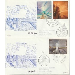 1969 FDC FILAGRANO SAN MARINO SERIE R. VIOLA-VEDUTE MF81597