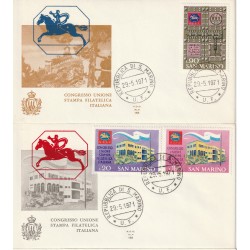 1971 FDC ALA SAN MARINO CONGRESSO STAMPA FILATELICA MF81609