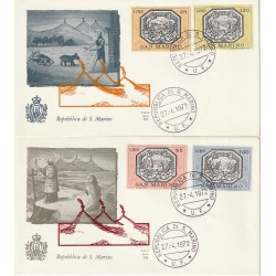 1972 FDC ALA SAN MARINO ALLEGORIE DI SAN MARINO MF81617
