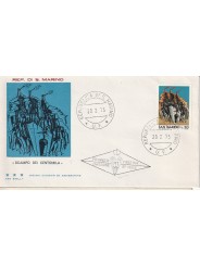 1975 FDC TRE STELLE SAN MARINO SCAMPO DEI CENTOMILA MF81637