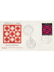 1975 FDC TRE STELLE SAN MARINO EUROPHAR MF81641