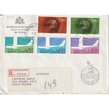 1974 FDC UFFICIALE SAN MARINO POSTA AEREA MF81647