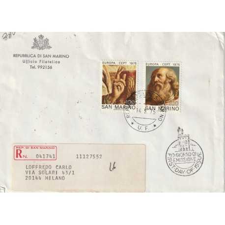 1975 FDC UFFICIALE SAN MARINO EUROPA - CEPT MF81651