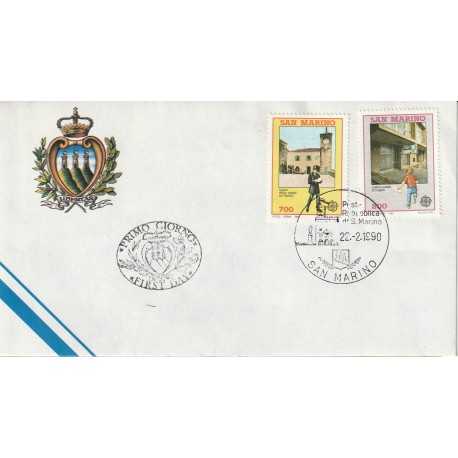 1990 FDC LIBERTAS SAN MARINO EUROPA MF81652