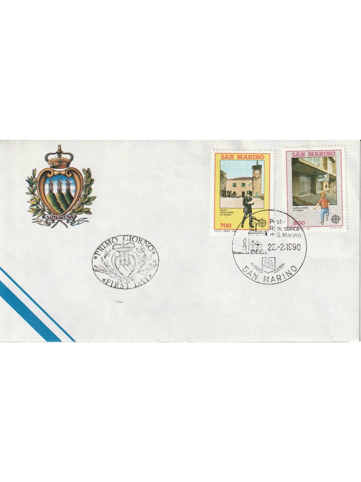 1990 FDC LIBERTAS SAN MARINO EUROPA MF81652