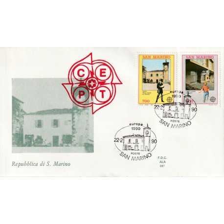 1990 FDC ALA SAN MARINO EUROPA CEPT MF81653