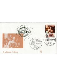 1990 FDC ALA SAN MARINO LIBERAZIONE OCCUPAZIONE ALBERONIANA MF81657