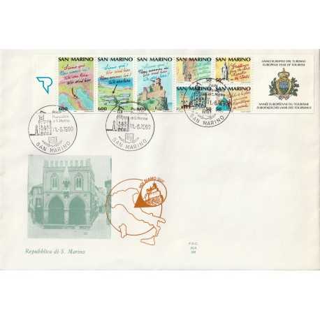 1990 FDC ALA SAN MARINO ANNO EUROPEO DEL TURISMO BF MF81658