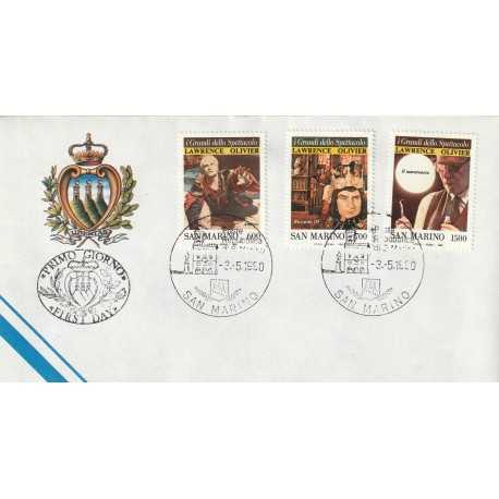 1990 FDC LIBERTAS A.A.S.F.N. SAN MARINO I GRANDI DELLO SPETTACOLO MF81661