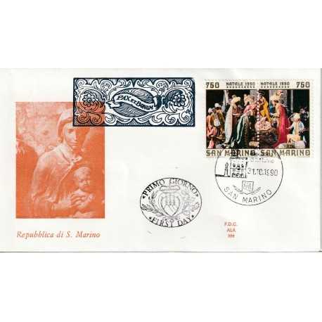 1990 FDC ALA SAN MARINO NATALE 1990 MF81668