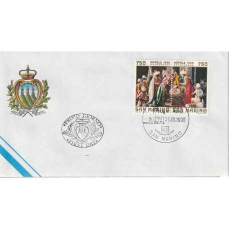 1990 FDC LIBERTAS A.A.S.F.N. SAN MARINO NATALE 1990 MF81669