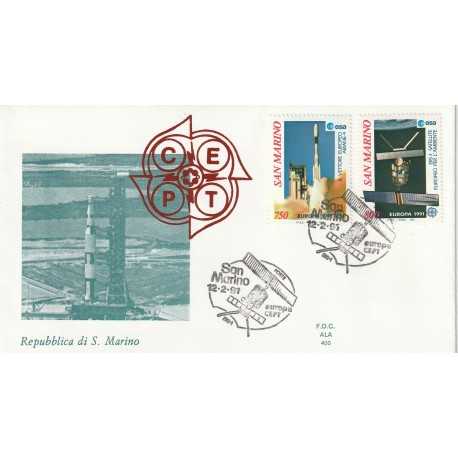 1991 FDC ALA SAN MARINO EUROPA - LO SPAZIO MF81670