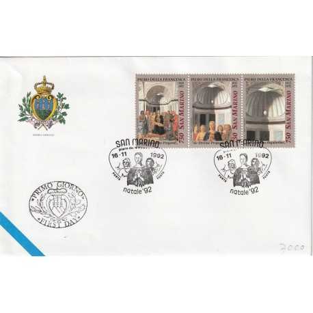 1992 FDC LIBERTAS A.A.S.F.N. SAN MARINO NATALE 1992 MF81685