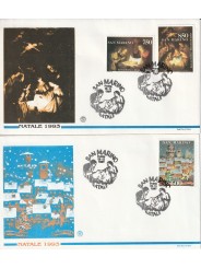 1993 FDC FILAGRANO SAN MARINO SERIE NATALE '93 MF81692