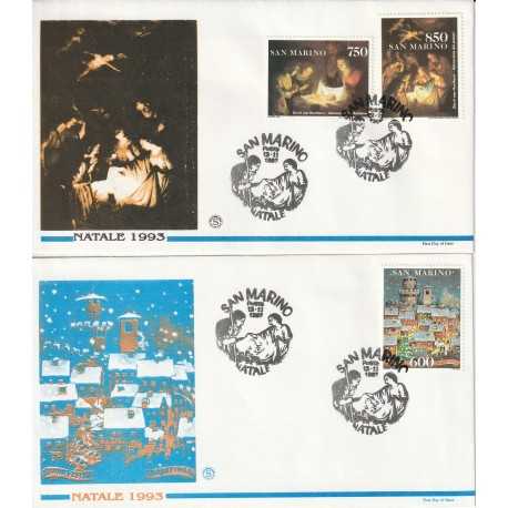 1993 FDC FILAGRANO SAN MARINO SERIE NATALE '93 MF81692