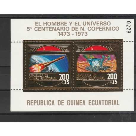 1974 GUINEA ECUATORIALE COPERNICO SPAZIO 1 BF MNH MF55689