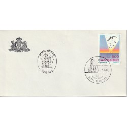 1985 FDC LIBERTAS SAN MARINO EMIGRAZIONE MF81699