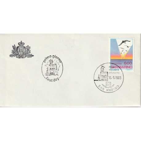 1985 FDC LIBERTAS SAN MARINO EMIGRAZIONE MF81699