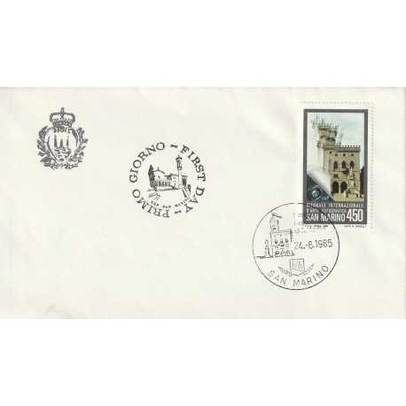 1985 FDC LIBERTAS SAN MARINO 18 CONGRESSO F.I.A.P. MF81703