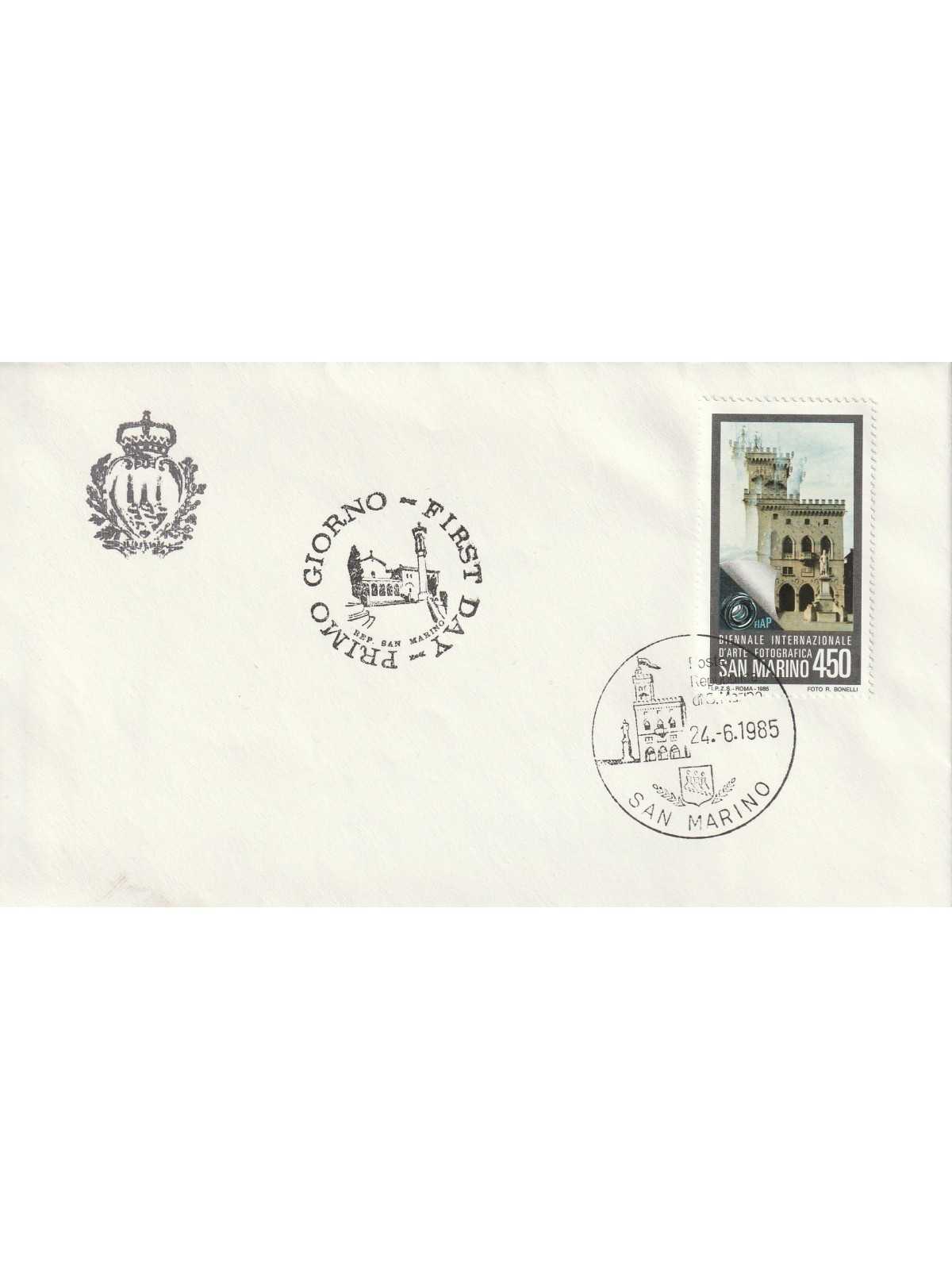 1985 FDC LIBERTAS SAN MARINO 18 CONGRESSO F.I.A.P. MF81703