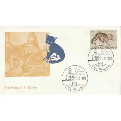 1985 FDC ALA SAN MARINO CONGR. FEDERAZ. INT. FELINA MF81706