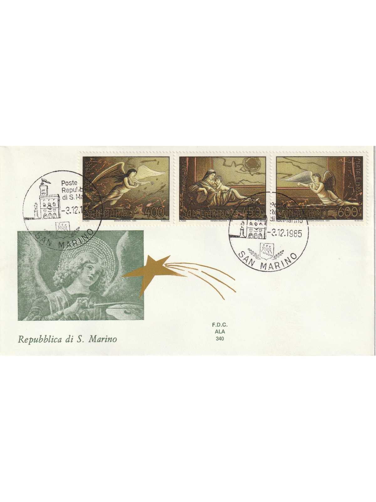 1985 FDC ALA SAN MARINO NATALE 1985 MF81708