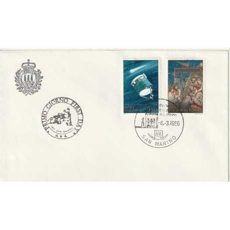 1986 FDC LIBERTAS A.A.S.F.N. SAN MARINO COMETA DI HALLEY MF81710