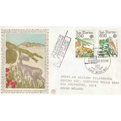 1986 FDC FILAGRANO SAN MARINO EUROPA '86 MF81714