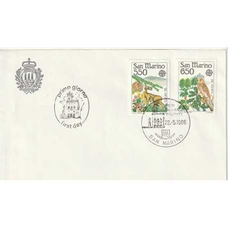 1986 FDC LIBERTAS A.A.S.F.N. SAN MARINO EUROPA '86 MF81715