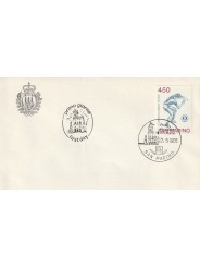 1986 FDC LIBERTAS A.A.S.F.N. SAN MARINO CAMP. MOND. TENNIS TAVOLO MF81716