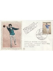 1986 FDC FILAGRANO SAN MARINO CAMP. EUROPEO BOCCE MF81723