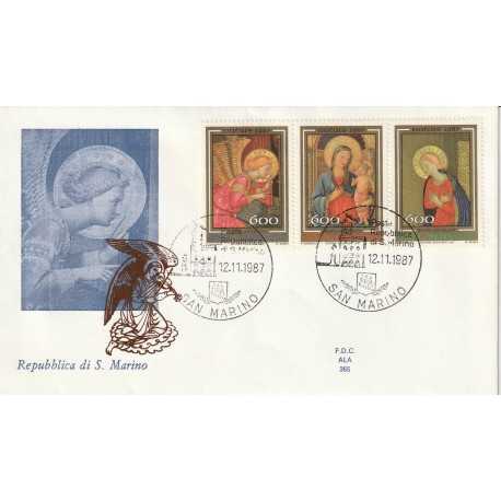 1987 FDC ALA SAN MARINO NATALE 1987 MF81738