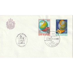 1988 FDC LIBERTAS A.A.S.F.N. SAN MARINO EUROPA 1988 MF81739