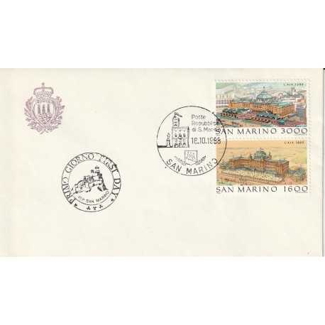 1988 FDC LIBERTAS A.A.S.N.F. SAN MARINO L'AIA MF81745