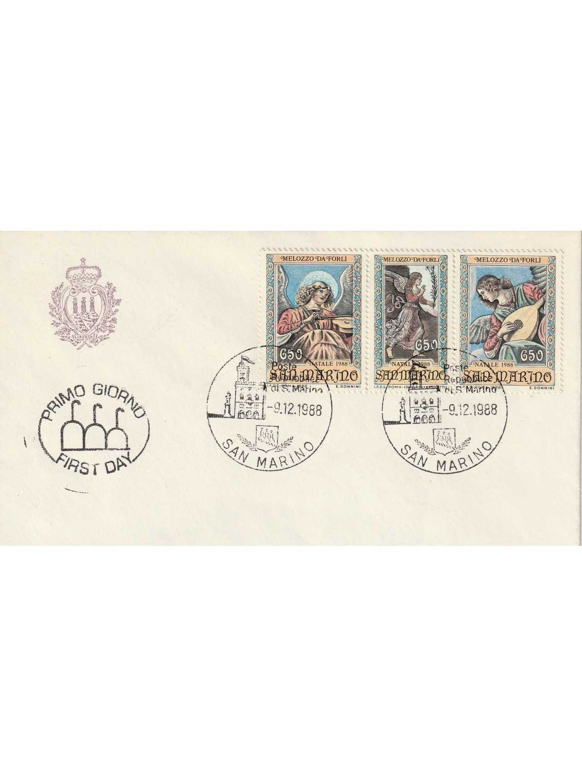 1988 FDC LIBERTAS A.A.S.N.F. SAN MARINO NATALE 1988 MF81747