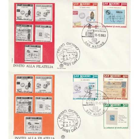 1989 FDC FILAGRANO SAN MARINO SERIE INVITO ALLA FILATELIA MF81748