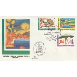 1989 FDC FILAGRANO SAN MARINO NATURA- DISEGNI DI BAMBINI MF81749