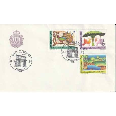 1989 FDC LIBERTAS A.A.S.F.N. SAN MARINO NATURA MF81750