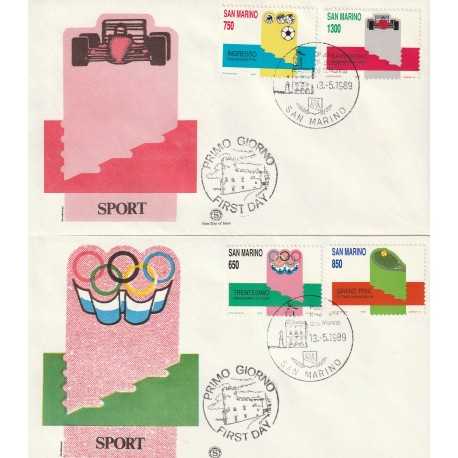 1989 FDC FILAGRANO SAN MARINO SPORT MF81751