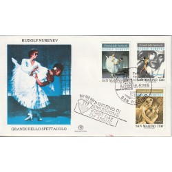 1989 FDC FILAGRANO SAN MARINO GRANDI DELLO SPETTACOLO MF81754