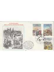 1989 FDC FILAGRANO SAN MARINO CENT. RIV. FRANCESE MF81755