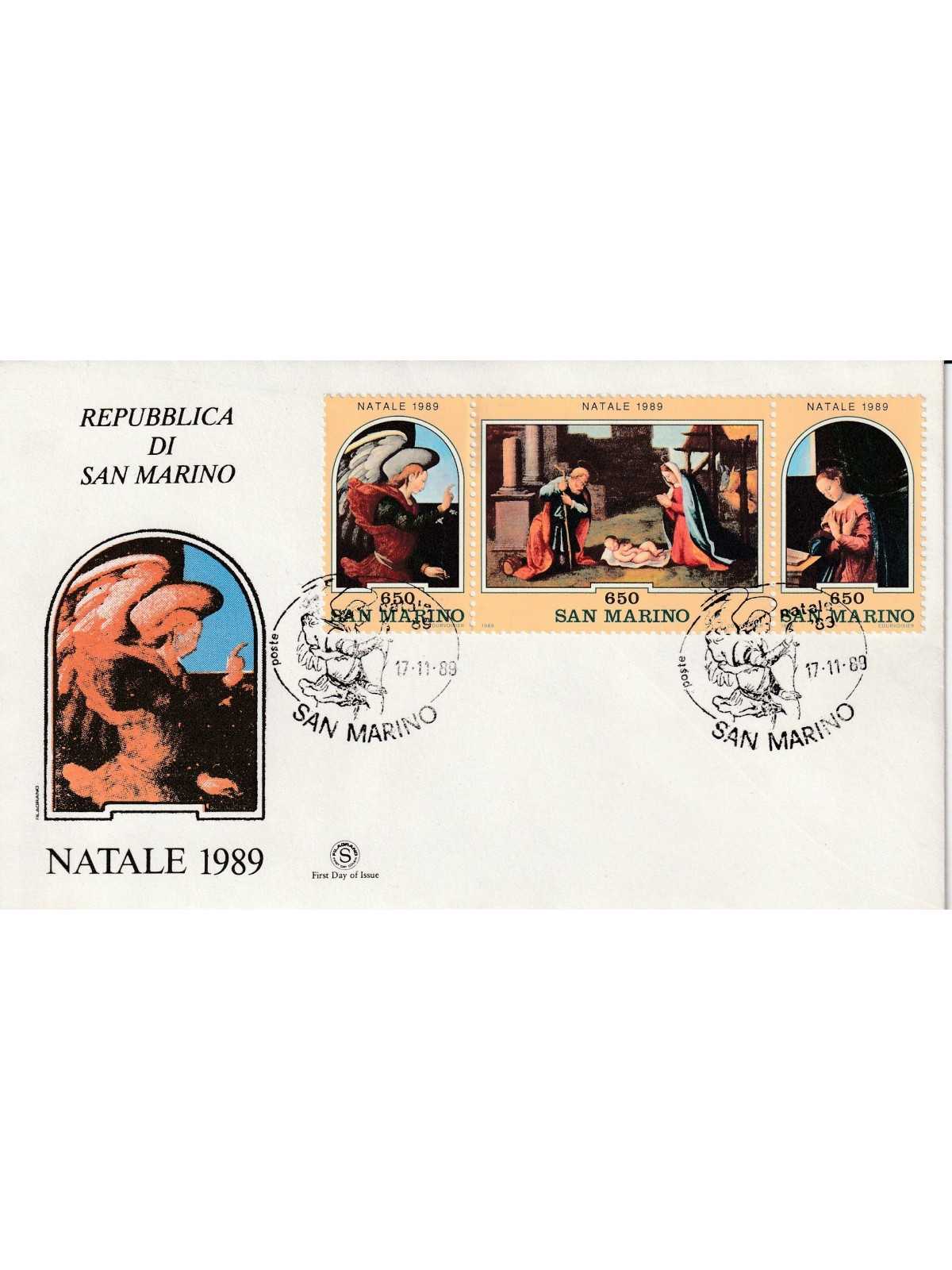 1989 FDC FILAGRANO SAN MARINO NATALE '89 MF81760