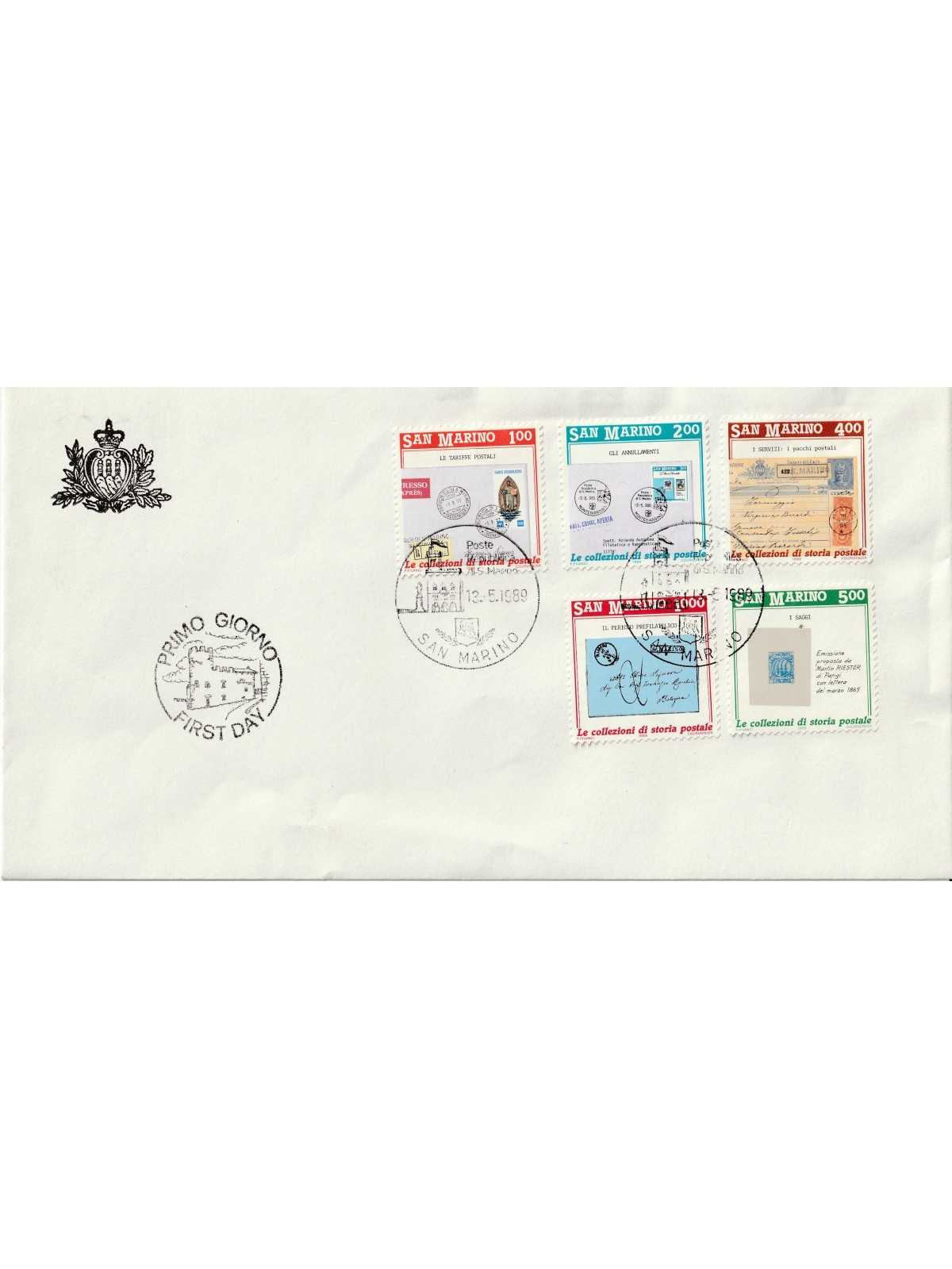 1989 FDC LIBERTAS A.A.S.F.N. SAN MARINO LE COLLEZ. DI STORIA POSTALE MF81764