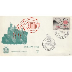 1962 FDC ALA SAN MARINO EUROPA 1962 MF81778