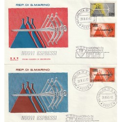 1965 FDC TRE STELLE SAN MARINO NUOVI ESPRESSI MF81805
